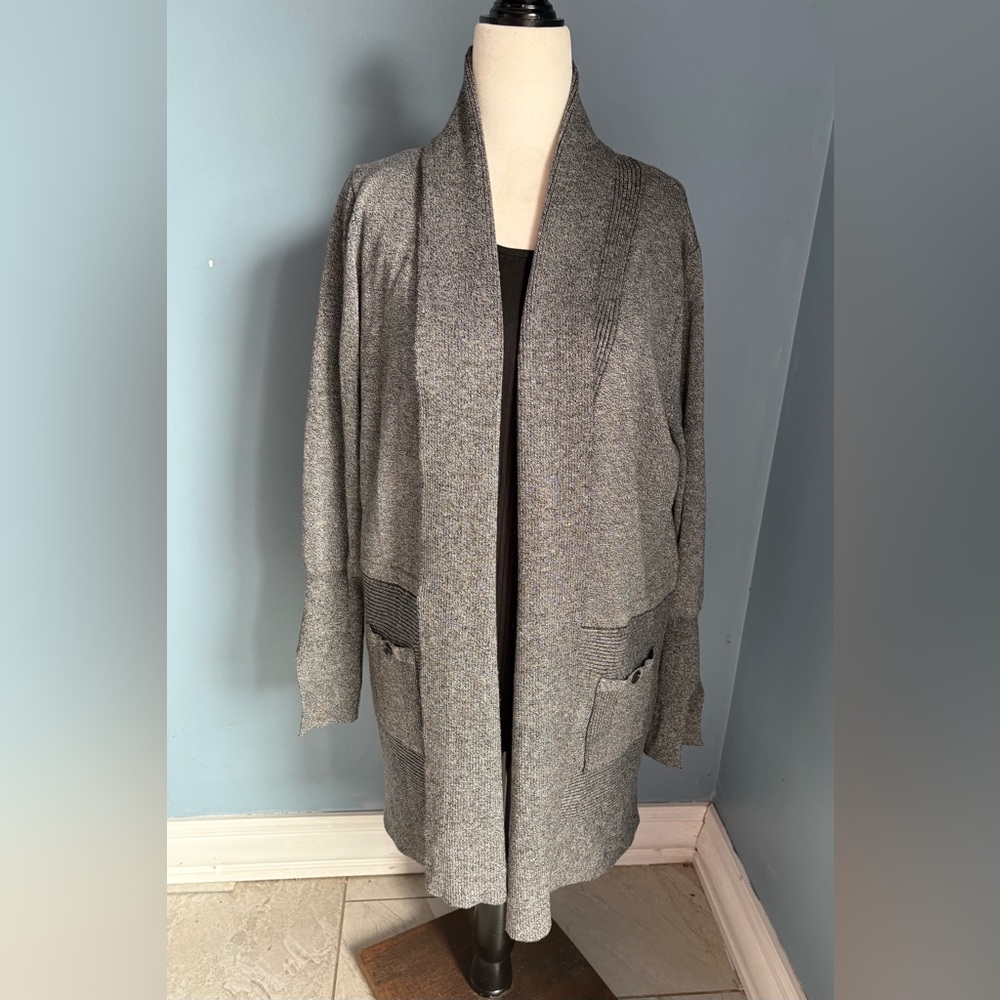 Magaschoni Gray Women's Cardigan Sweater
